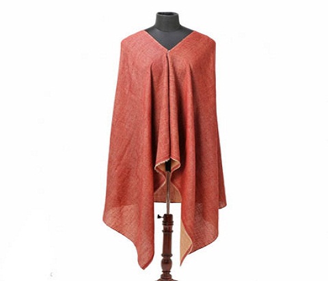 Apple Red Reversible Pashmina Shawl - Image 3