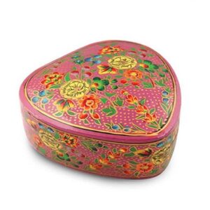Papier Mache Heart Shape Box