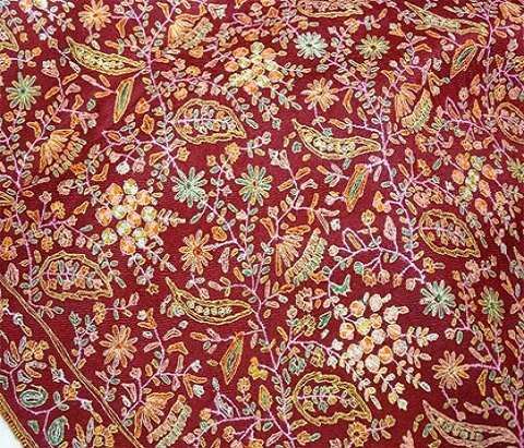 Pashmina Allover jali jamma handmade kashmir embroidery shawl - Image 3