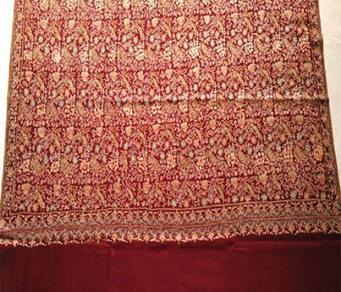 Pashmina Allover jali jamma handmade kashmir embroidery shawl - Image 4